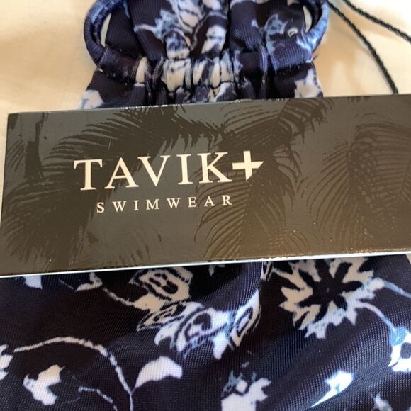 Tavik triangle swim top Medina evening blue Size S New - Picture 4 of 6
